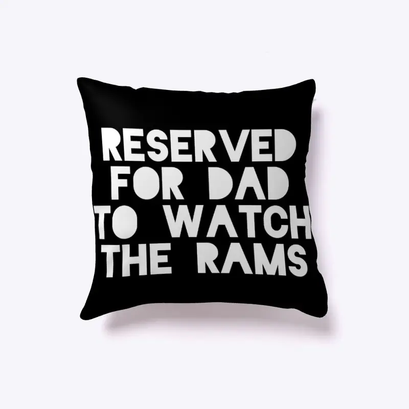 Dads Rams pillow